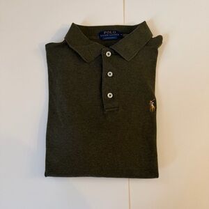Polo by Ralph Lauren Men’s Dark Green Polo Collared Shirt